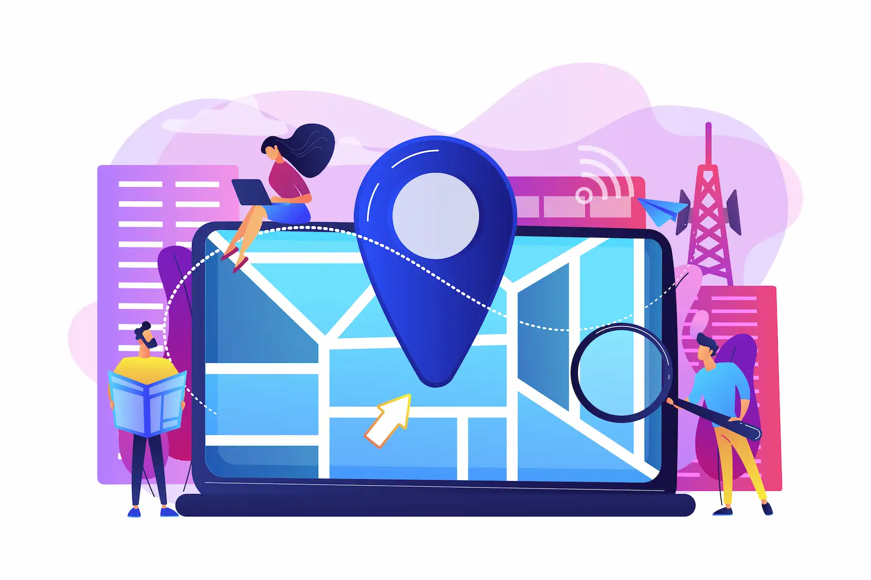 Schema della SEO locale con Google Maps e business locali