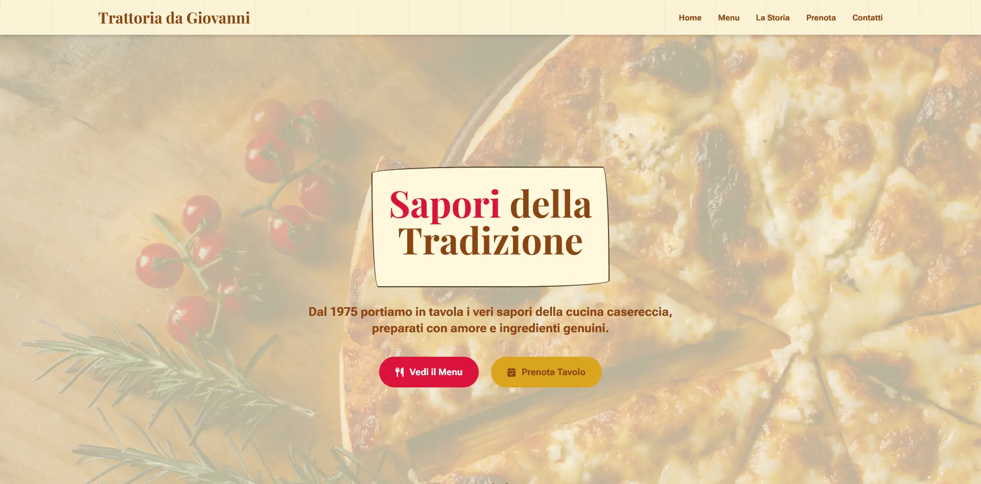Ambiente della Trattoria da Giovanni