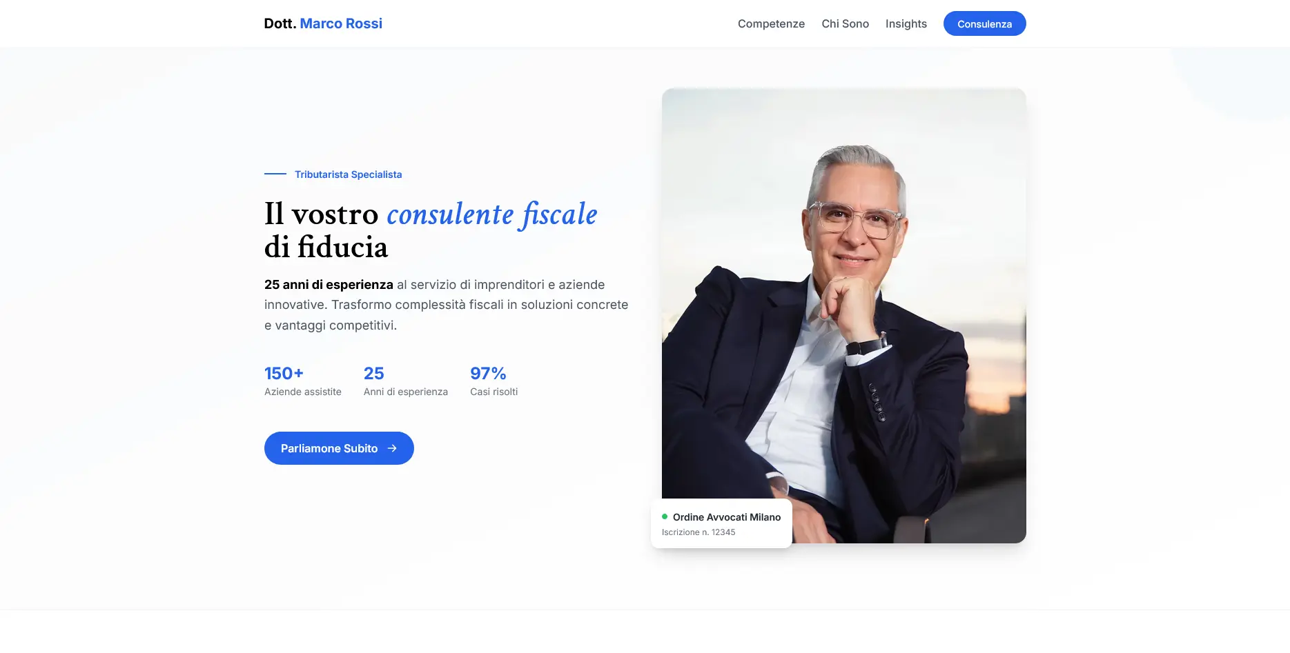 Screenshot del progetto Trasformare un Sito Invisibile in un Motore di Acquisizione Clienti